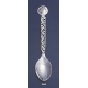 868 Silver Carved Spoon with Alexander The Great ( Lysimachos ) Coin