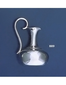 889 Collectible Solid Silver Miniature Oenochoe / Oinochoe Vase