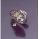 37 Sterling Silver Lion torc ring