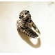 37/A Double headed lion torc ring - MENS sizing