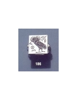 186 Owl of Wisdom intaglio (seal) ring