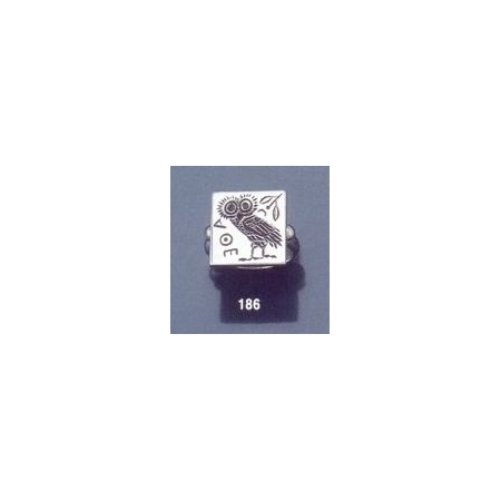 186 Owl of Wisdom intaglio (seal) ring