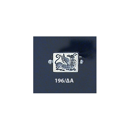 196/DA Griffin(Griffon) or Sphynx intaglio (seal) Ring