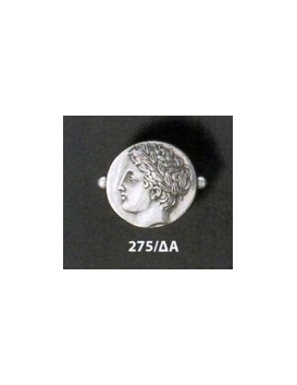 275/DA Apollo God of music silver band ring