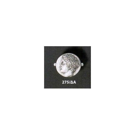 275/DA Apollo God of music silver band ring