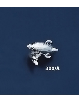 300/A Silver Head and Tail Minoan Dolphin Ring (M)