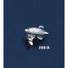 300/A Silver Head and Tail Minoan Dolphin Ring (M)