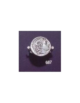 687 Alexander the Great (Lysimachus) coin ring