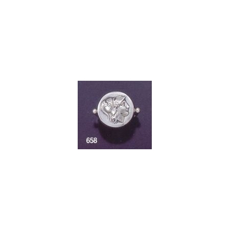 658 Helmetted Athena (Alexander stater) band ring