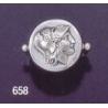 658 Helmetted Athena (Alexander stater) band ring
