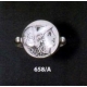 658/A Helmetted Athena sterling silver band ring