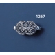 1267 Large Hercules-knot/Gordian knot braided sterling silver band ring