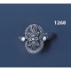 1268 Large Hercules-knot/Gordian knot braided sterling silver band ring