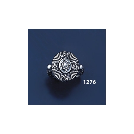 1276 Hellenistic Braided Silver Band Ring