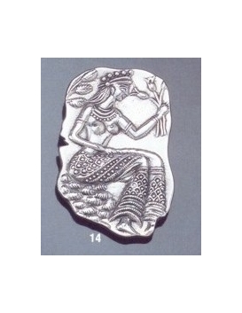14 La Parisienne, Knossos wall painting brooch
