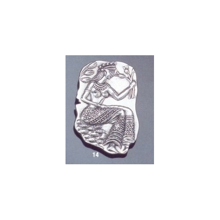 14 La Parisienne, Knossos wall painting brooch