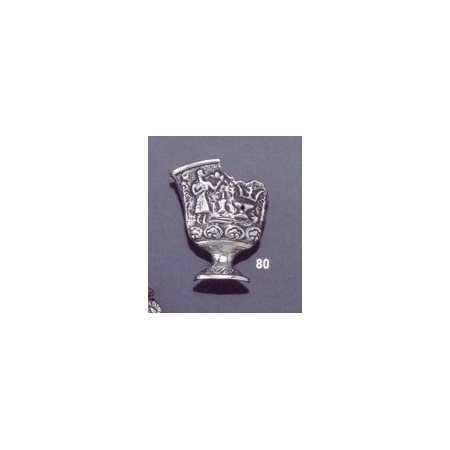 80 Fractured ornate vase brooch