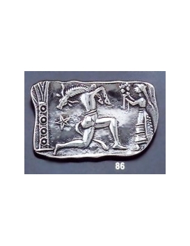 86 Minoan wall painting brooch