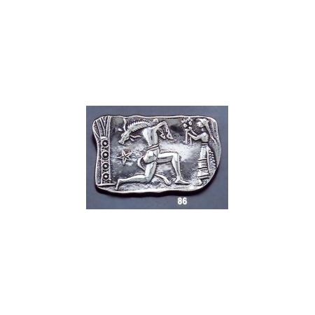 86 Minoan wall painting brooch