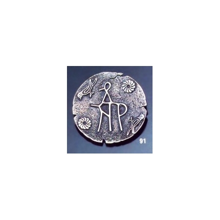 91 Byzantine monogram brooch
