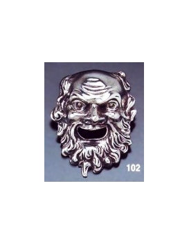 102 Dionysus theater mask brooch