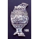 105 Fractured Vase brooch