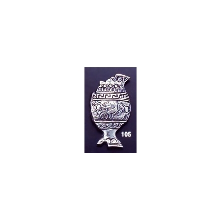 105 Fractured Vase brooch