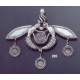 205 Minoan Malia bees pendant & brooch XL