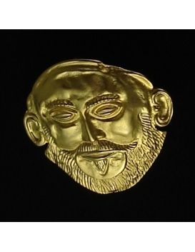 308/GPL Agammemnon Mask Gold plated sterling silver