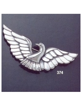 374 silver dove brooch