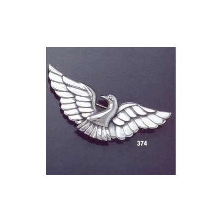 374 silver dove brooch