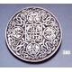 380 Ornate sterling brooch round