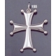 155 Sterling Byzantine/Knights Templar Cross pattée pendant
