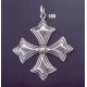 169 Solid Sterling Silver Byzantine Cross