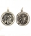 774/B Dionysus/Bacchus phallic Satyr coin Greek mythology silver pendant jewelry