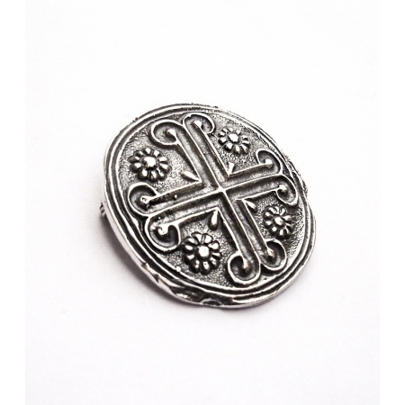 18 Byzantine / Knights templar cross brooch (Greek Jewelry Shop)