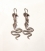 324 Minoan Snake Earrings from silver. Hand made in Greece