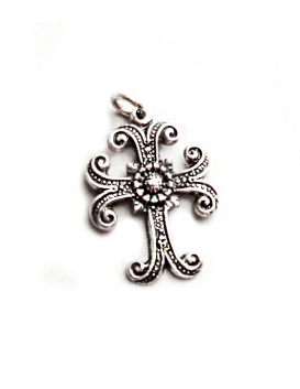26 Ornate Silver Byzantine Cross - Greek Orthodox crosses