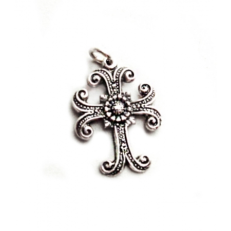 26 Ornate Silver Byzantine Cross - Greek Orthodox crosses