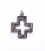 27 Byzantine imperfect cross - (Greek Jewelry Shop) Sterling silver religious crosses