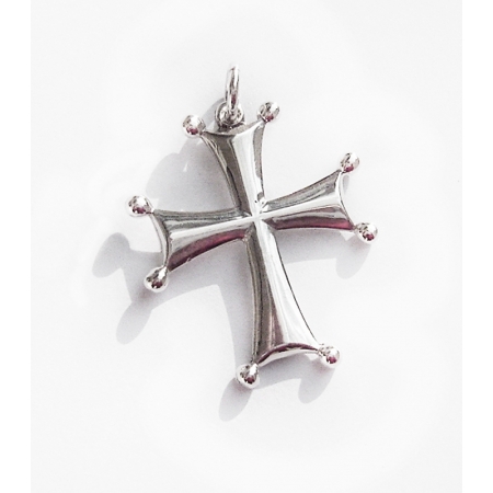 155 Sterling Byzantine/Knights Templar Cross patt+¬e pendant