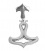 668 Large grecian/Greek 'anchor' design earrings from silver