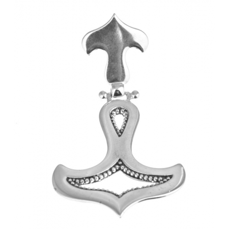 668 Large grecian/Greek 'anchor' design earrings from silver