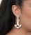 668 Large grecian/Greek 'anchor' design earrings from silver