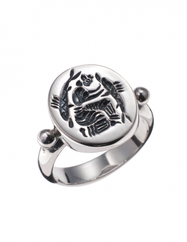 192 Minoan dolphins seal ring