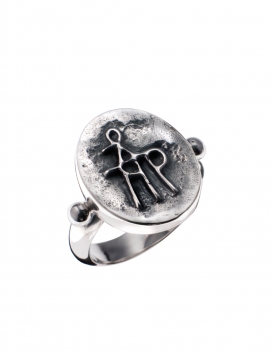 197 Byzantine monogram ring