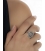 Vintage Greek Jewelry - Silver Band Ring with Ruby
