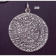 249 X-Large flat Phaistos disc pendant (38mm diameter)