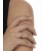 discreet elegant snake ring from silver