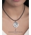 15/ME Greek silver coin pendant with goddess / nymph Arethousa - Artemis